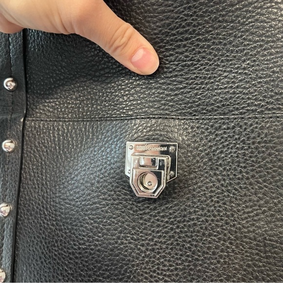 Rebecca Minkoff Madison Leather Studded Hobo Shoulder Bag - Picture 5 of 13